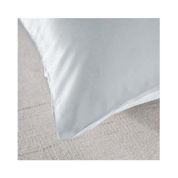 SILK PILLOW CASE TWIN PACK – Silver Colour